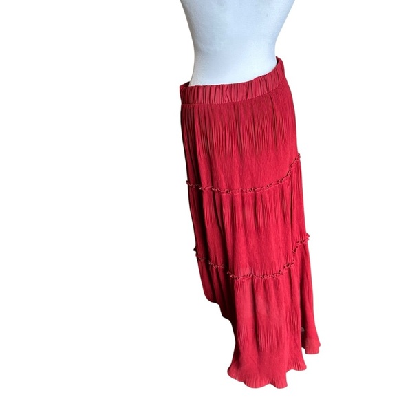 Lark + Grey Red Layered Maxi Skirt - Picture 1 of 5